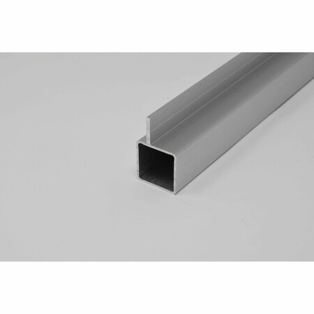 EZTUBE Extrusion for 1/4in Flush Panel  Silver, 36in L x 1in W x 1in H, QR Both Ends 100-120-3 QR